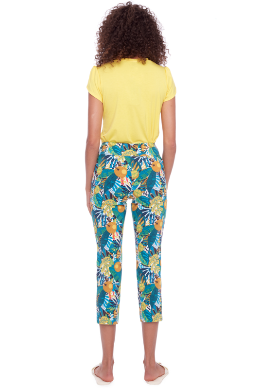 Up! Techno Crop Pant | 25inch | Citrus
