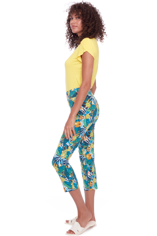 Up! Techno Crop Pant | 25inch | Citrus