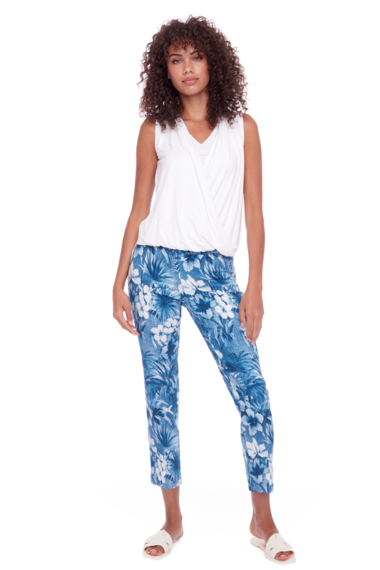Up! Techno Slim Leg Ankle Pant | 28inch | Ohana Print