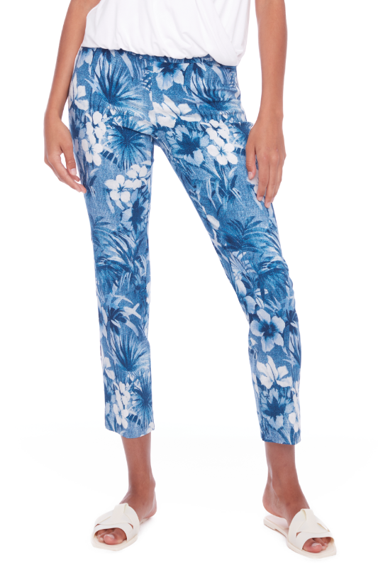 Up! Techno Slim Leg Ankle Pant | 28inch | Ohana Print