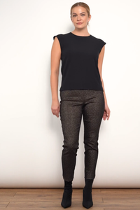 Up! Petal-Slit Techno Ankle Pant | Goldy | 68255UP