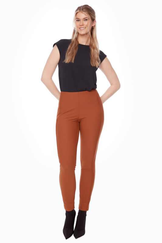 Up! Precision Ponte Full Length Slim Pant | Caramel | 67927UP