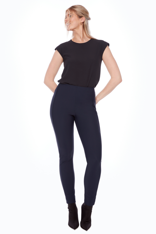 Up! Precision Ponte Full Length Slim Pant | Navy | 67927UP