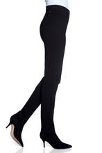Load image into Gallery viewer, Up! Solid Ponte Full Length Slim Pant | Black
