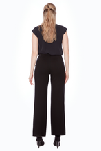 Load image into Gallery viewer, Up! Solid Ponte Wide Leg Pant | Black | 68237UP
