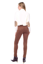 Load image into Gallery viewer, Up! Vegan Suede Slim Full-Length Pant in Tobacco
