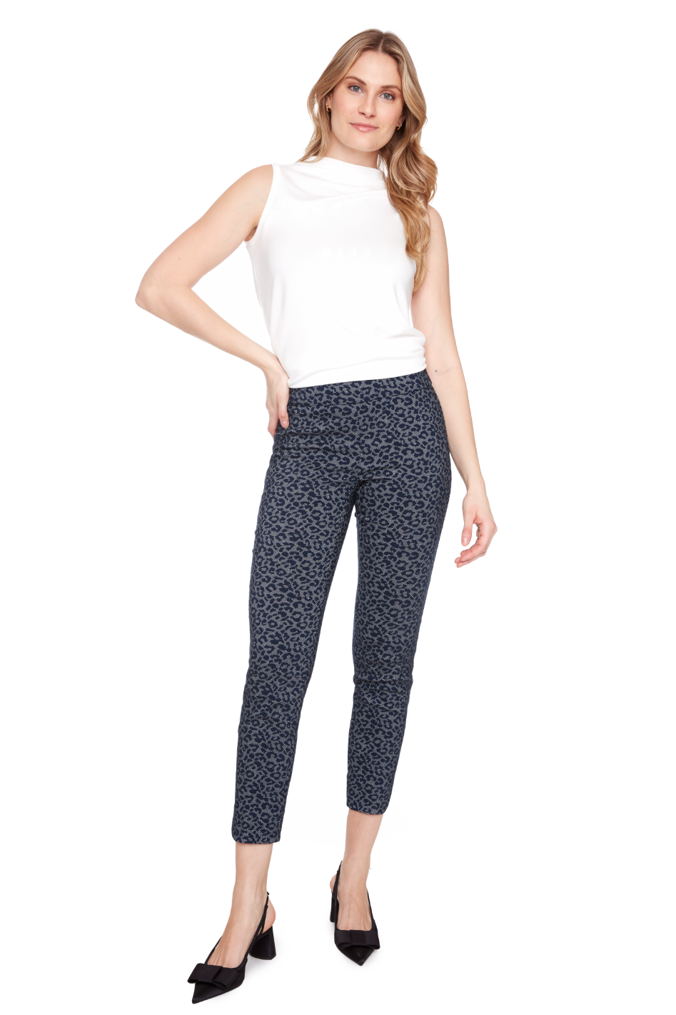 Up! Petal Ankle Pant in Leo Print