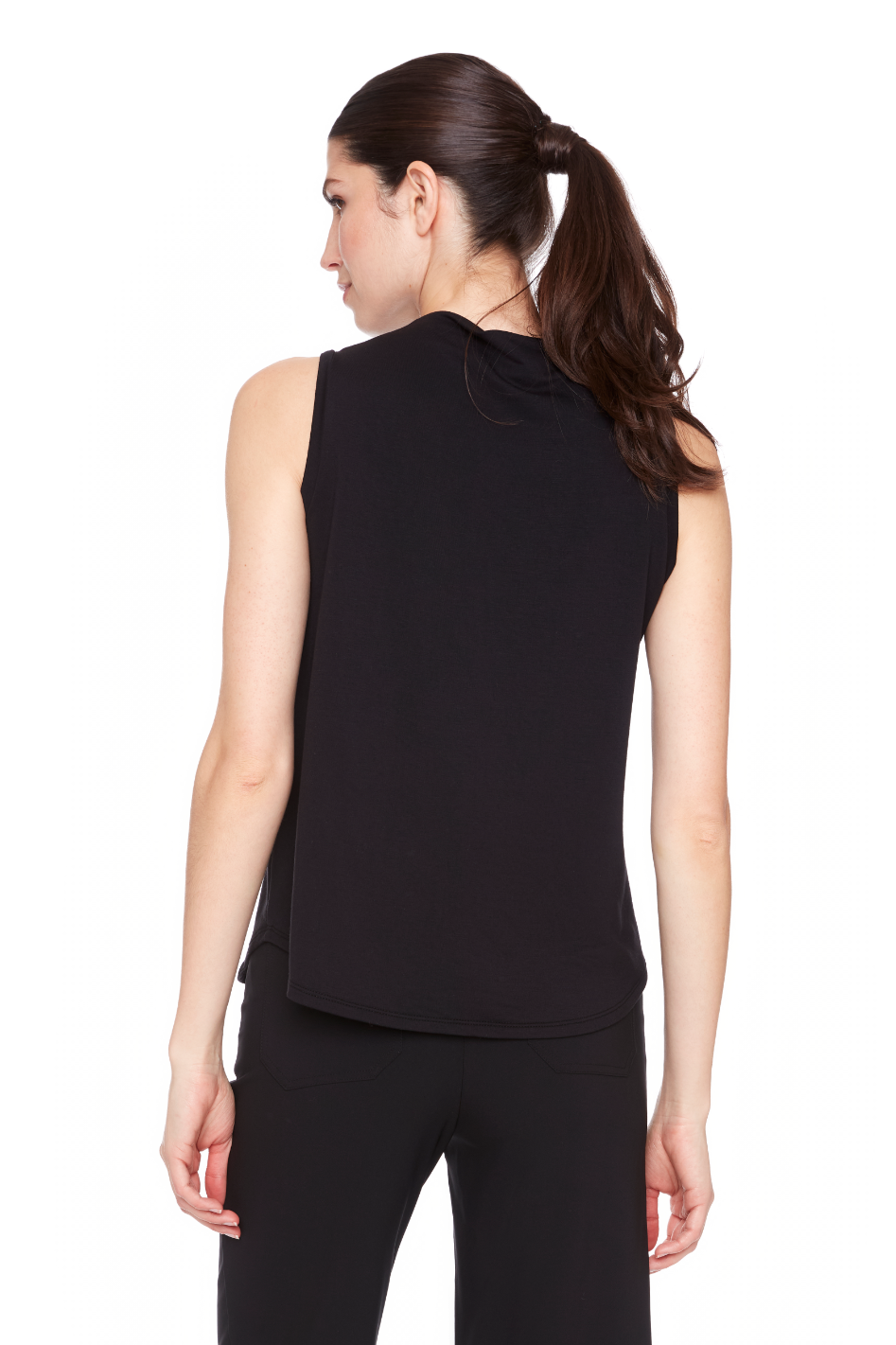 Up! Provence Sleeveless Top in Black