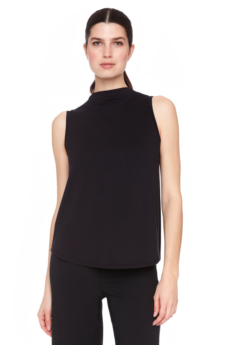 Up! Provence Sleeveless Top in Black