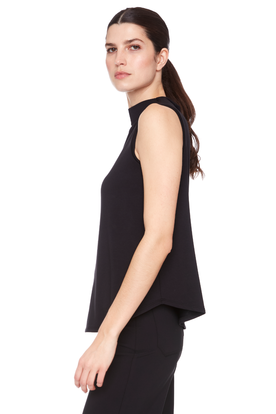 Up! Provence Sleeveless Top in Black