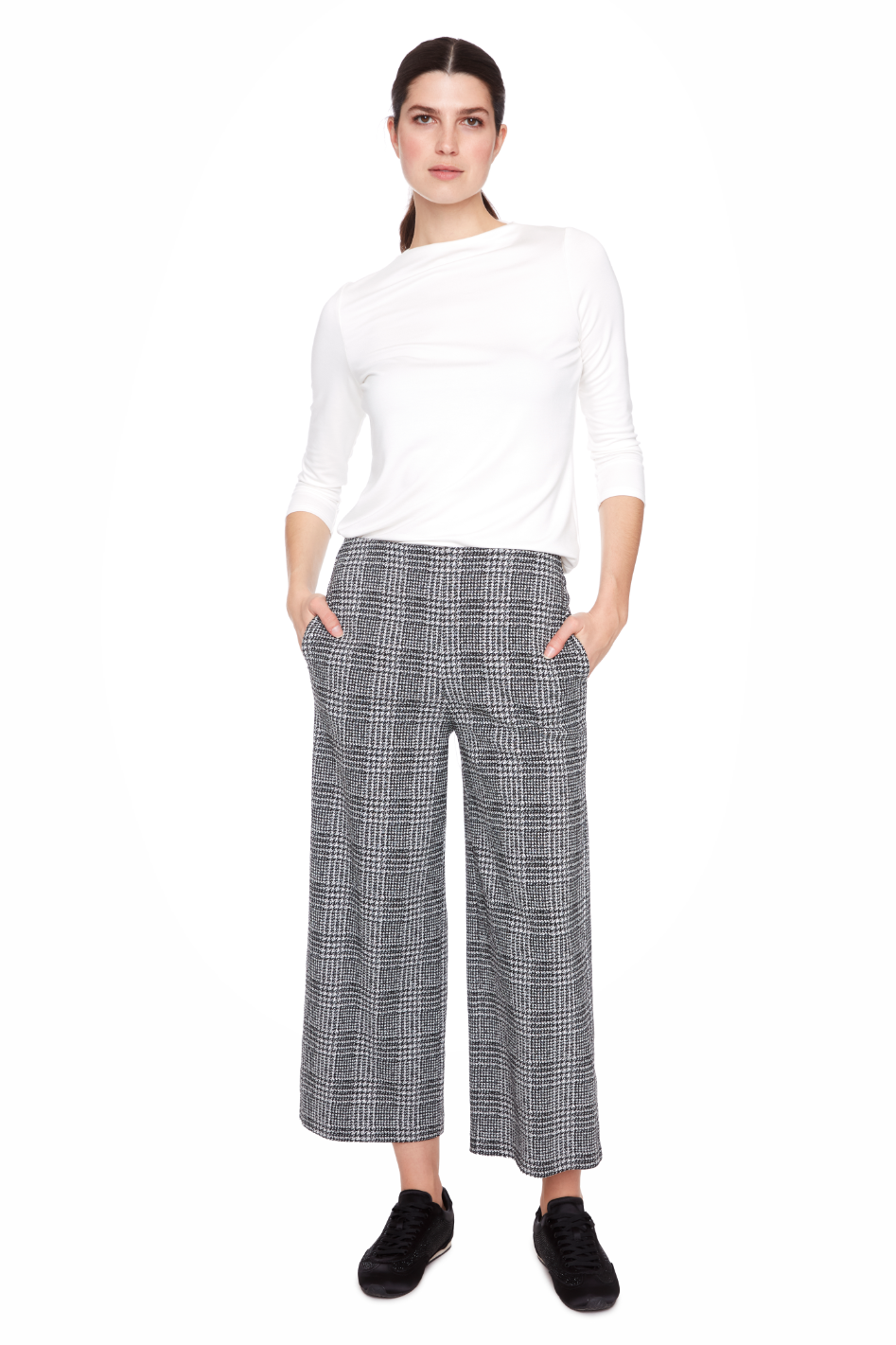 Up! Wide Leg Crop Pant in Arctic