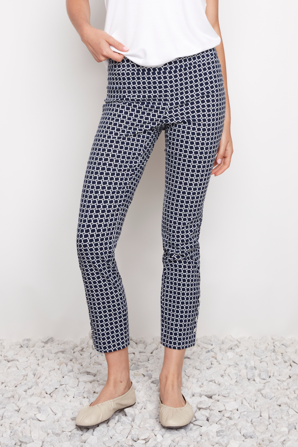 Up! Pant 28inch in Coastal Print