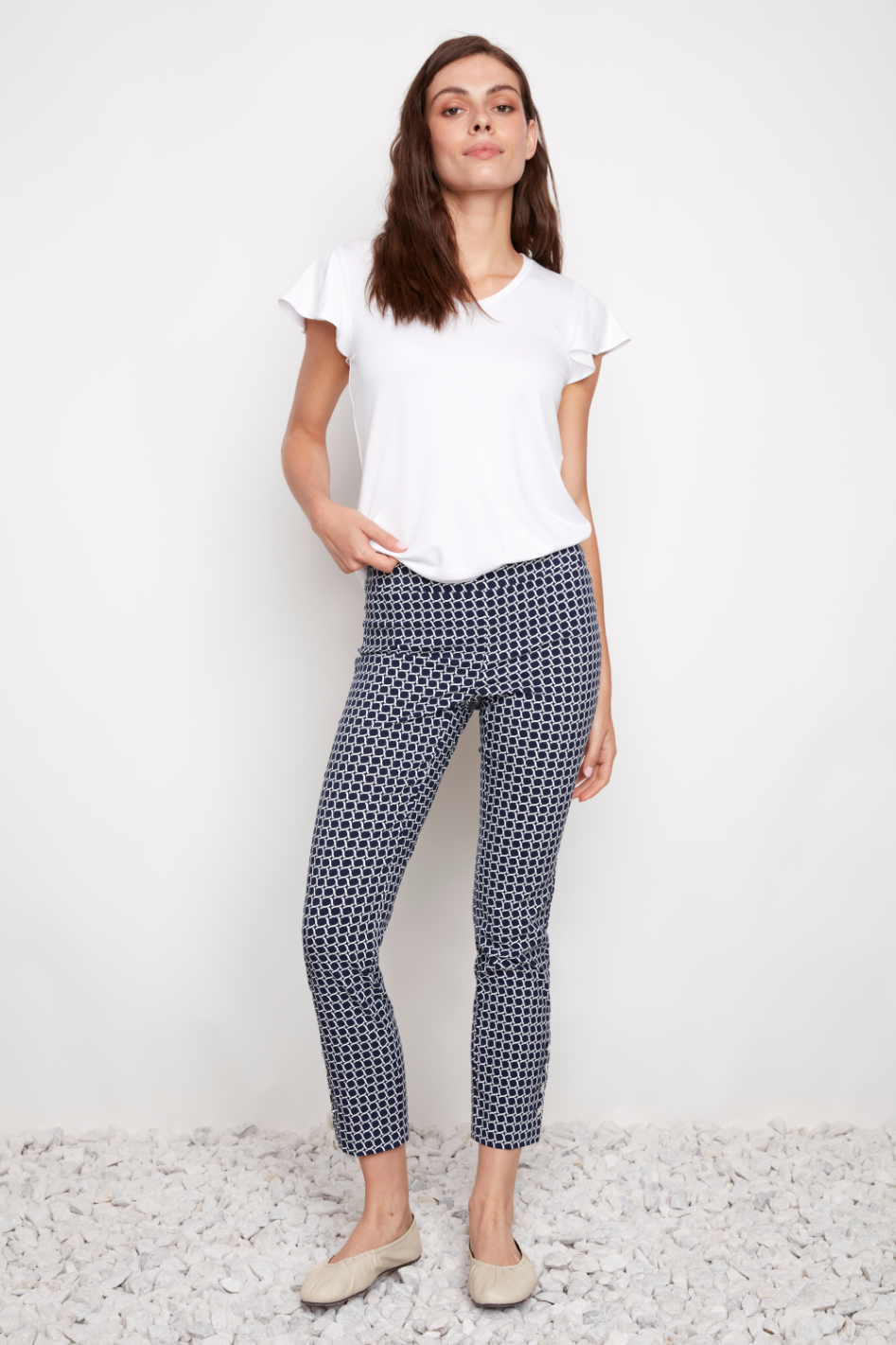 Up! Pant 28inch in Coastal Print