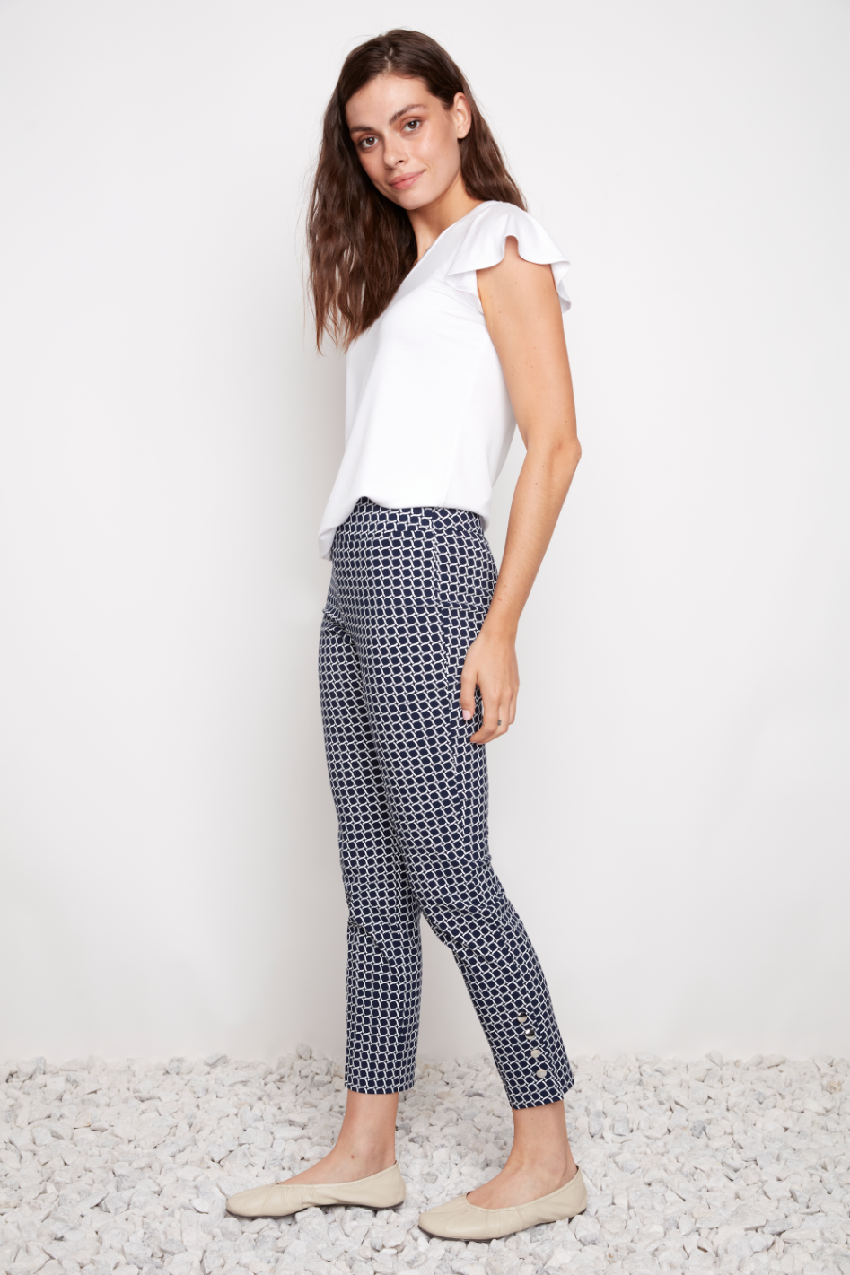 Up! Pant 28inch in Coastal Print