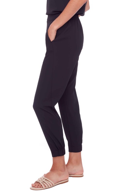 Up! Vegan Silk Jogger Pant | Black