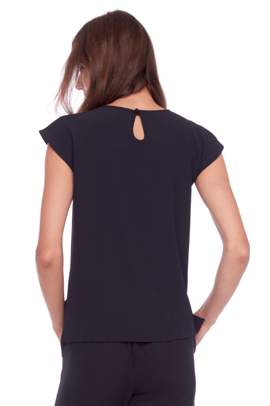 Up! Vegan Silk Top | Black