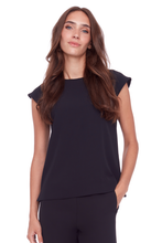 Load image into Gallery viewer, Up! Vegan Silk Top in Black
