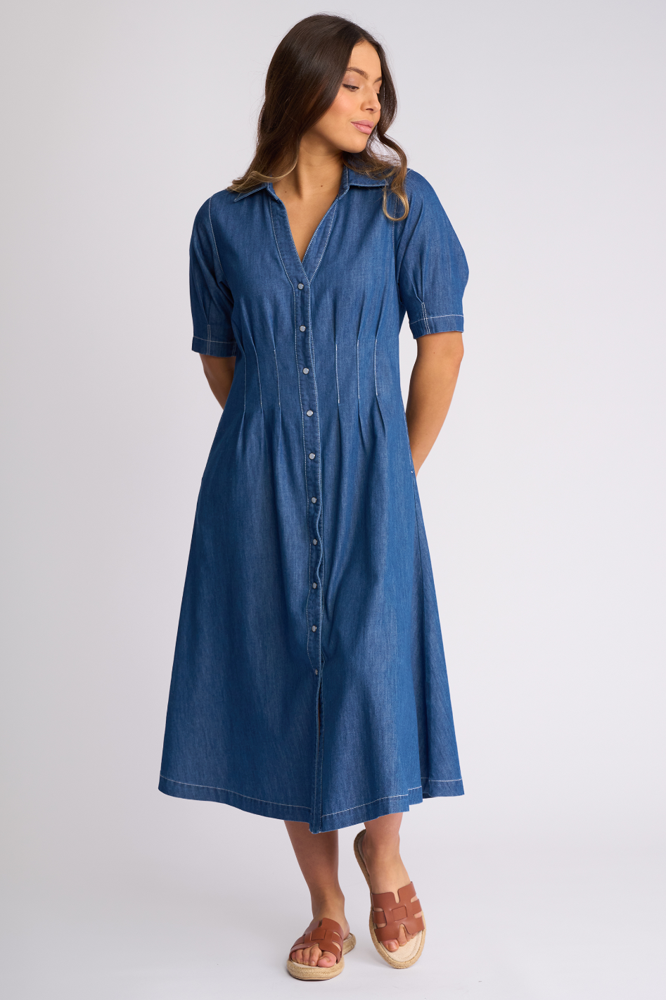 Vassalli Addie Dress in Ocean