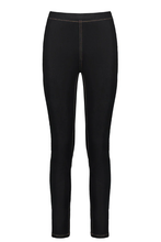 Load image into Gallery viewer, Vassalli Skinny Leg Full Length Denim Pull On Pant in Black
