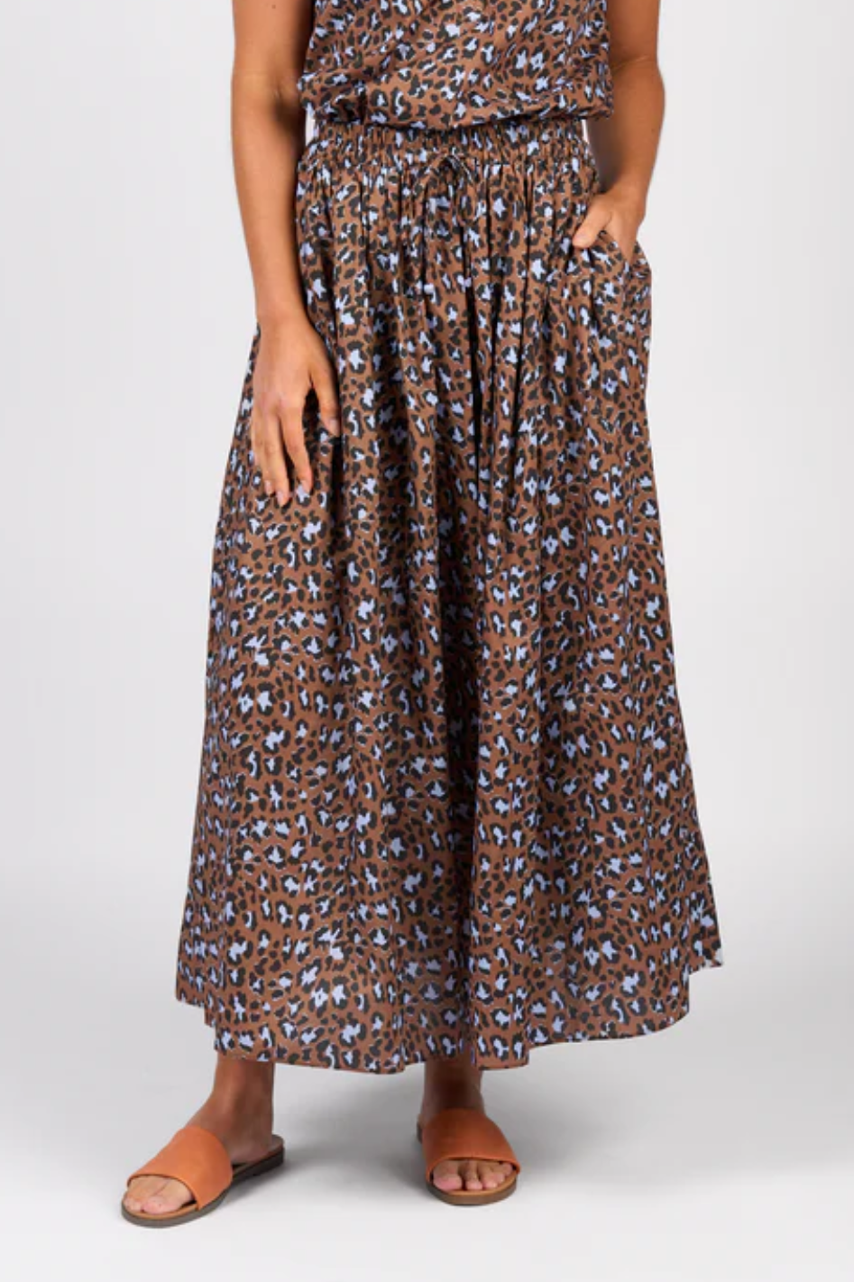 Vassalli Elastic Waist Skirt in Nala