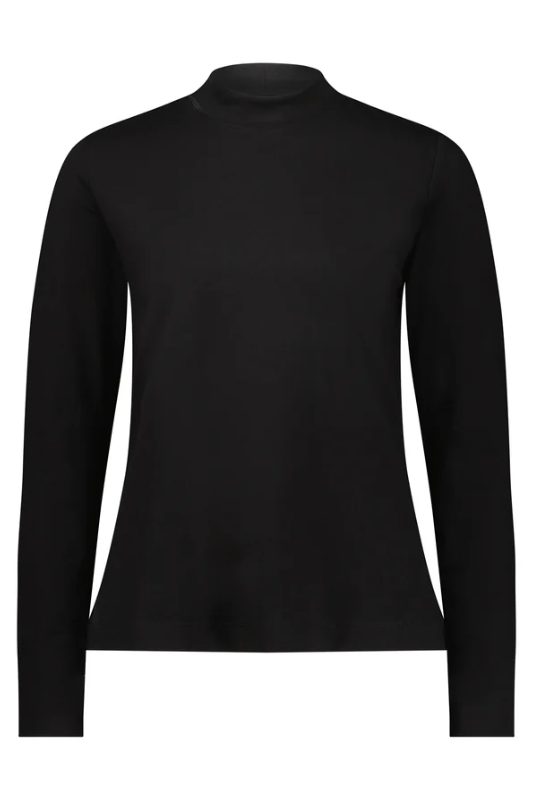 Vassalli High Neck Top with Side Splits