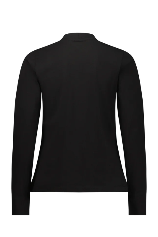 Vassalli High Neck Top with Side Splits