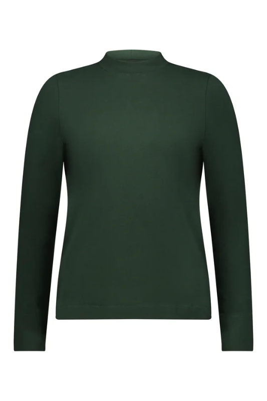 Vassalli High Neck Top with Side Splits