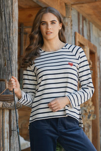 Vassalli Lover Top | Oat/Ink | 4474