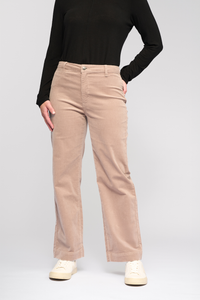 Vassalli Market Cord Pant | Straight Ankle Grazer | Twig | 5039