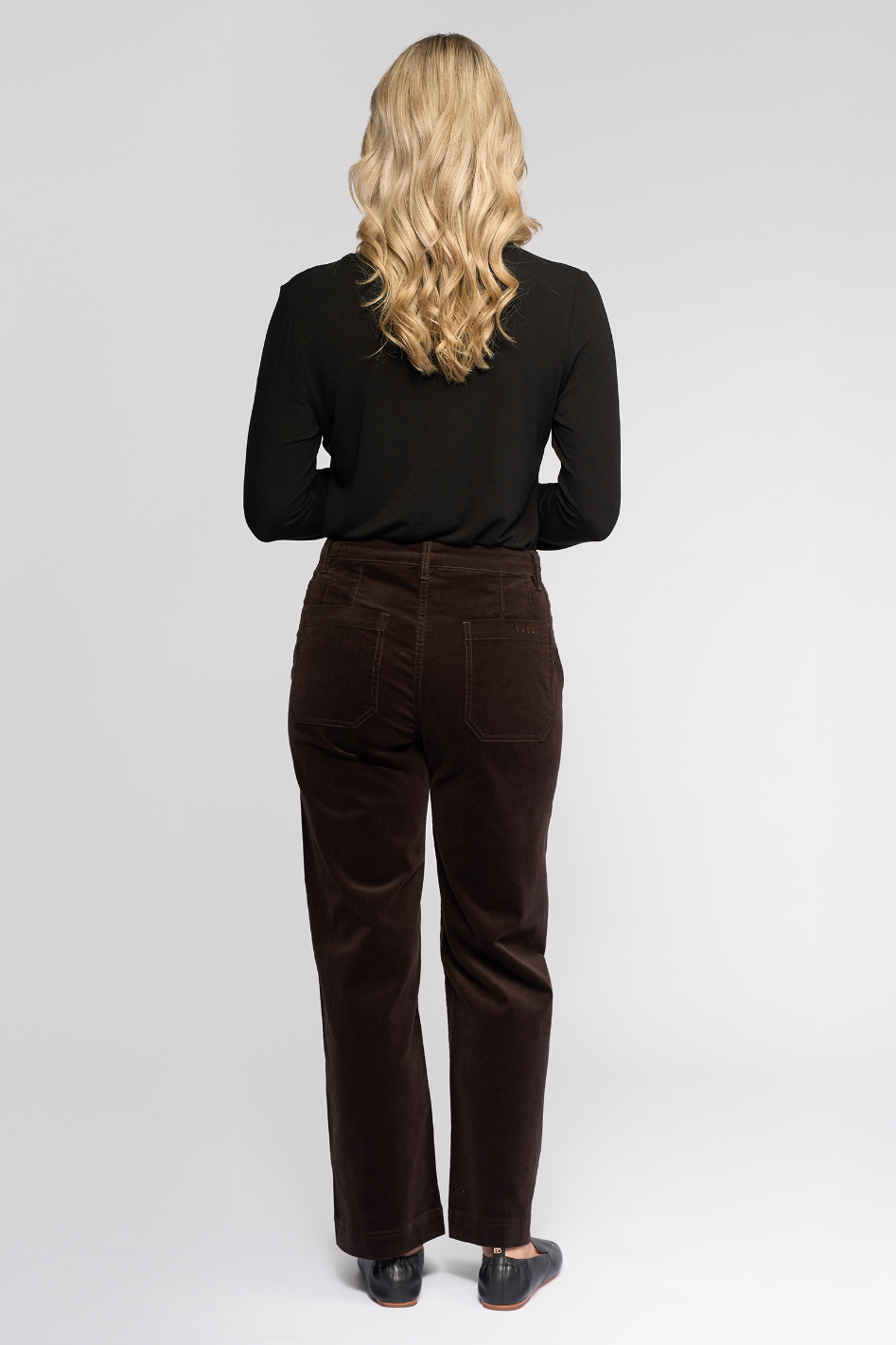 Vassalli Market Cord Pant | Straight Ankle Grazer | Walnut | 5039