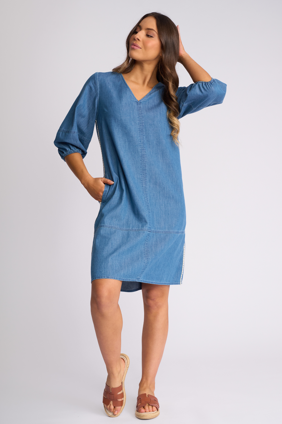 Vassalli Nevada Dress in Surf Blue