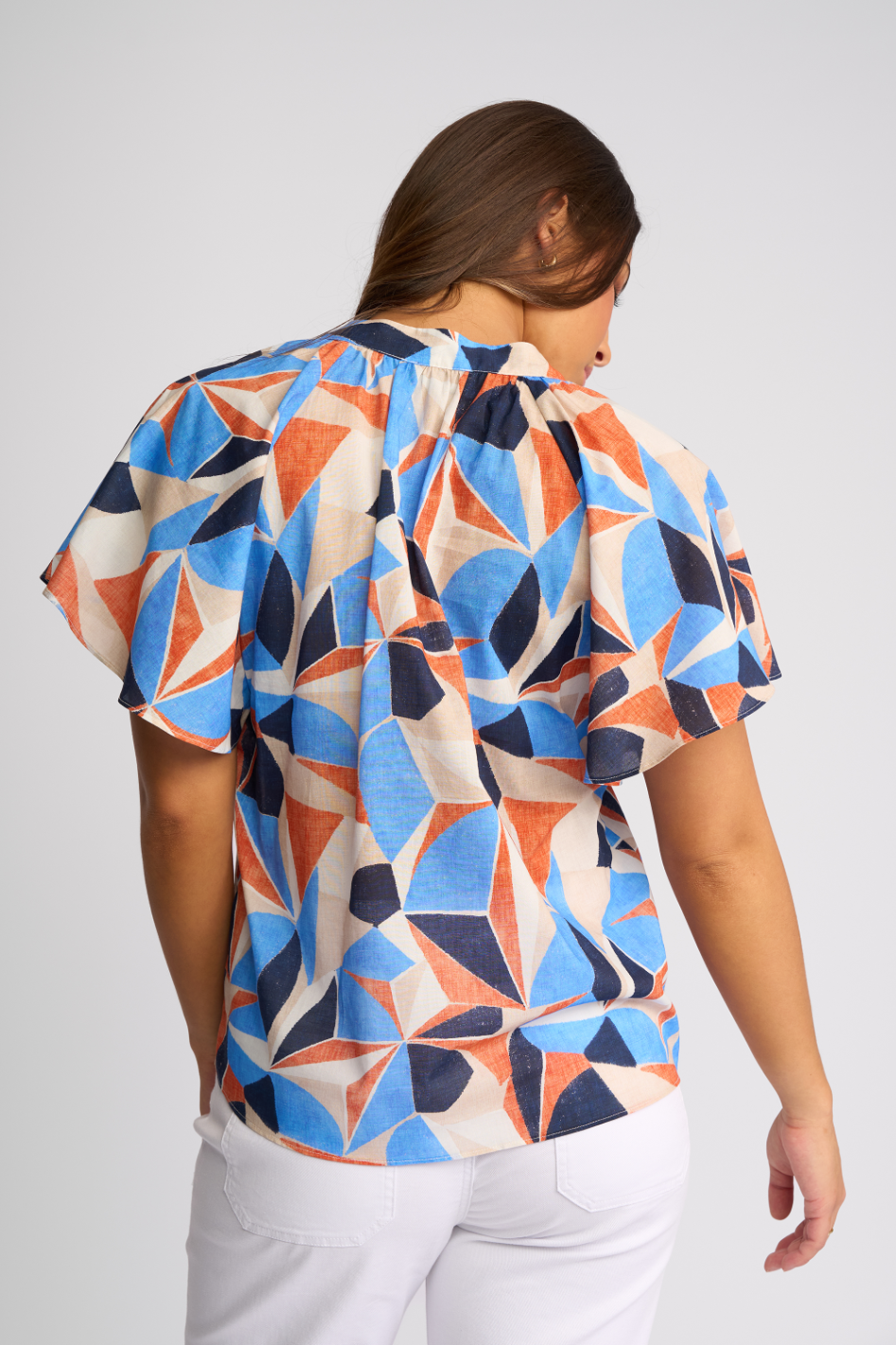 Vassalli Nyla Top in Row Print