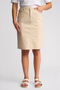 Vassalli Poppy Poplin Skirt in Sand