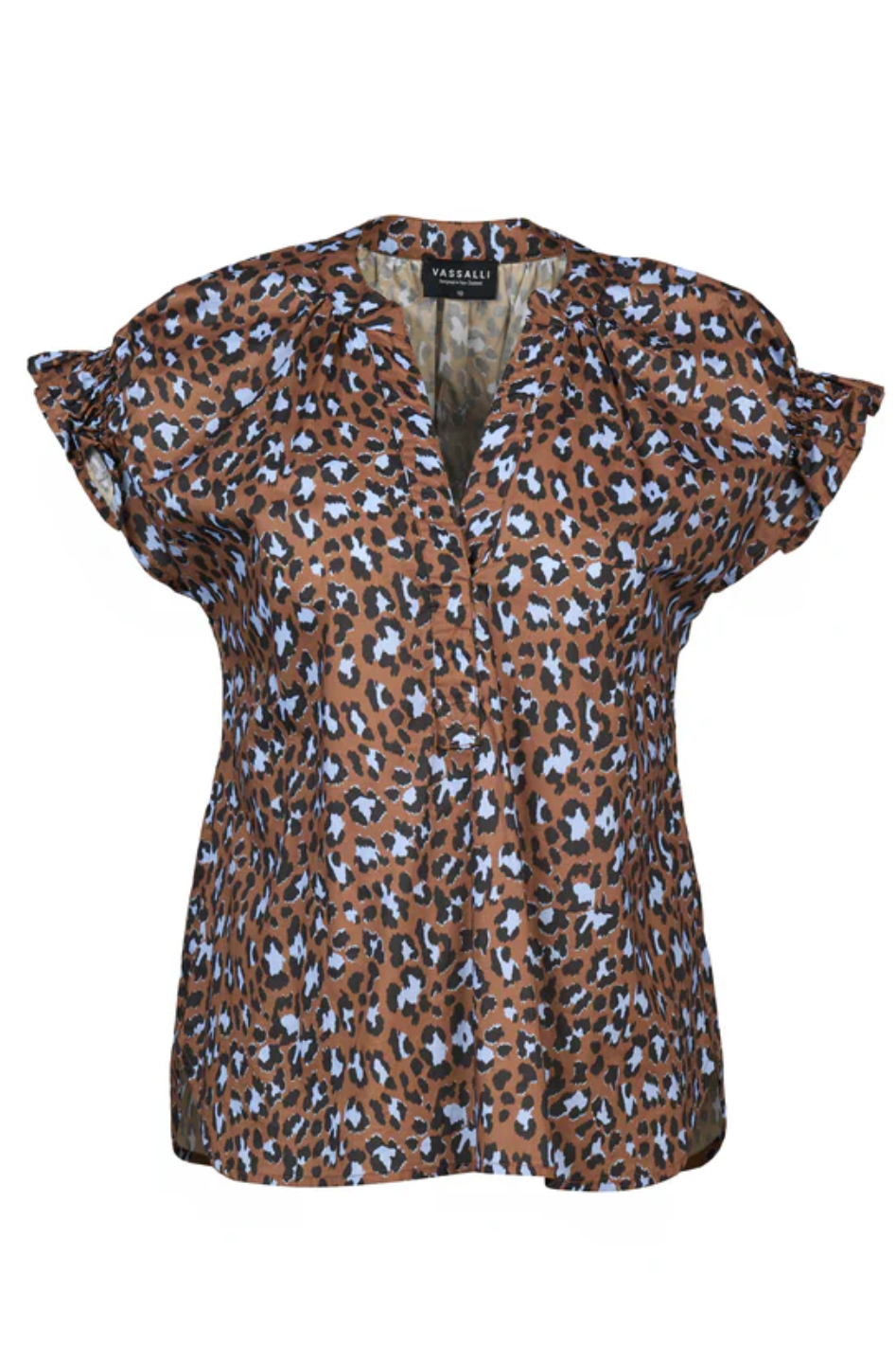 Vassalli Printed Drop Shoulder Top in Nala Print 