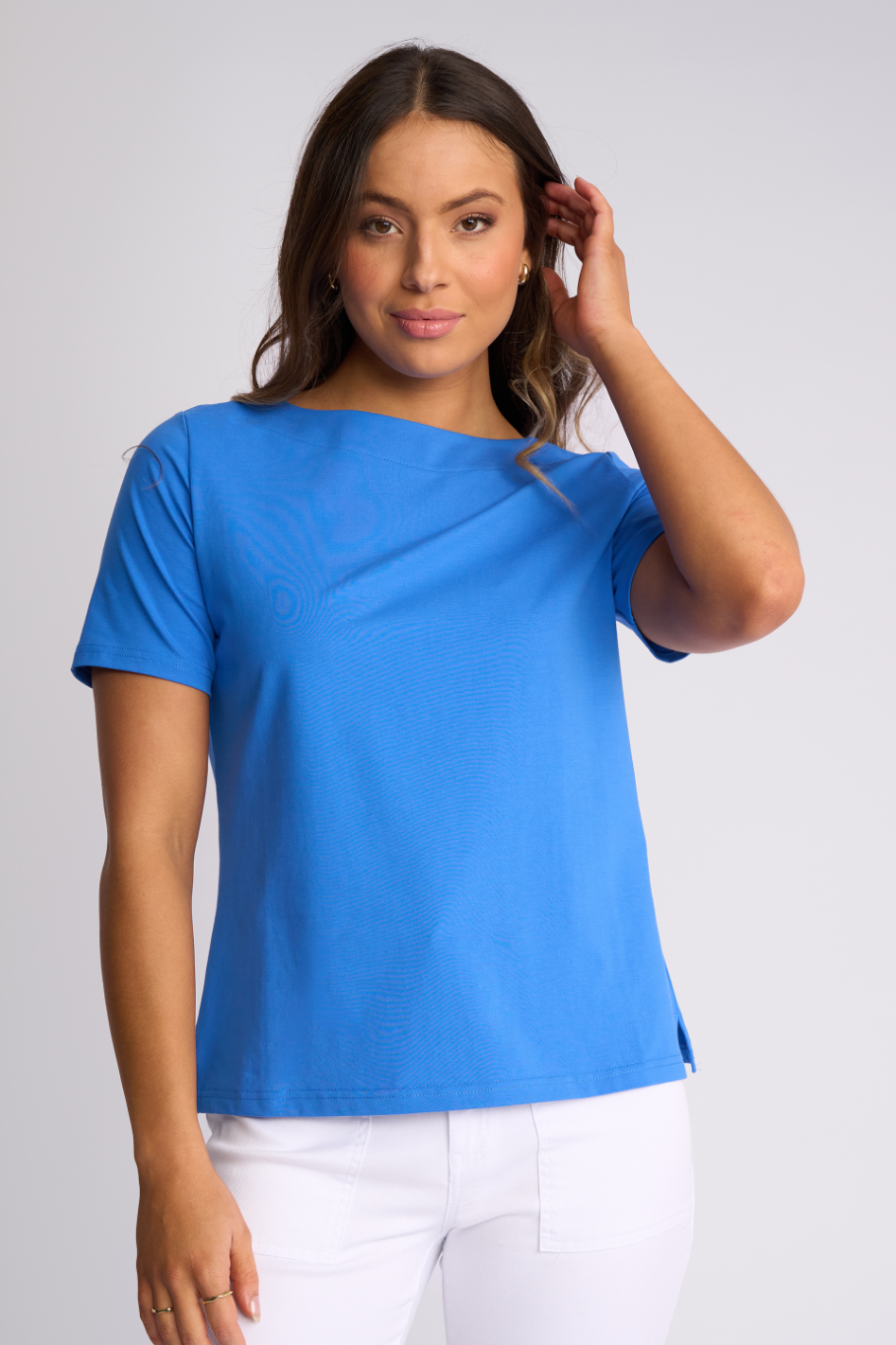 Vassalli Raya Top in French Blue