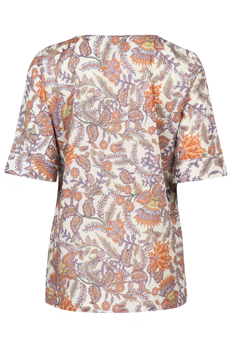 Vassalli Round Neck Top in Tuscany Print
