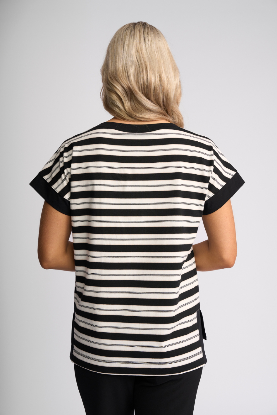 Vassalli Thea Top | Black/White | 4363S