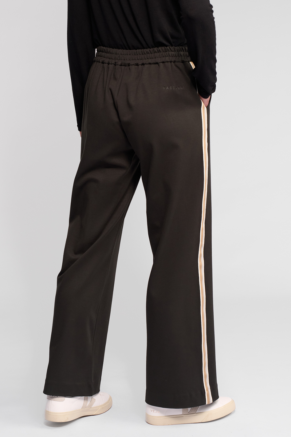 Vassalli Weekend Knit Pant | Wide Leg | Dark Hunter | 5006