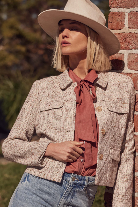 Zoe Kratzmann Adjoin Jacket | Biscuit Boucle