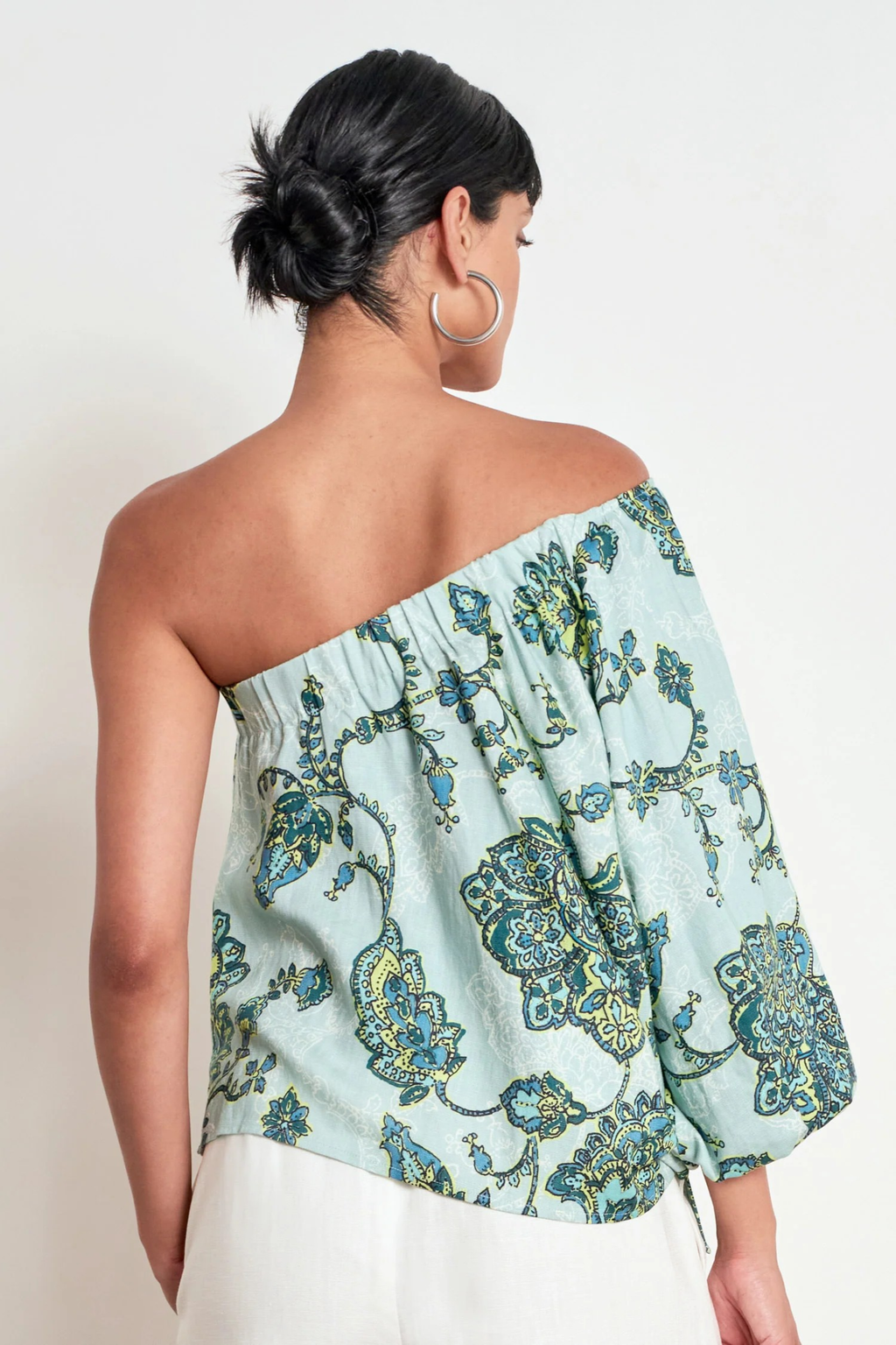 Zoe Kratzmann Pearl Top in Fern Paisley
