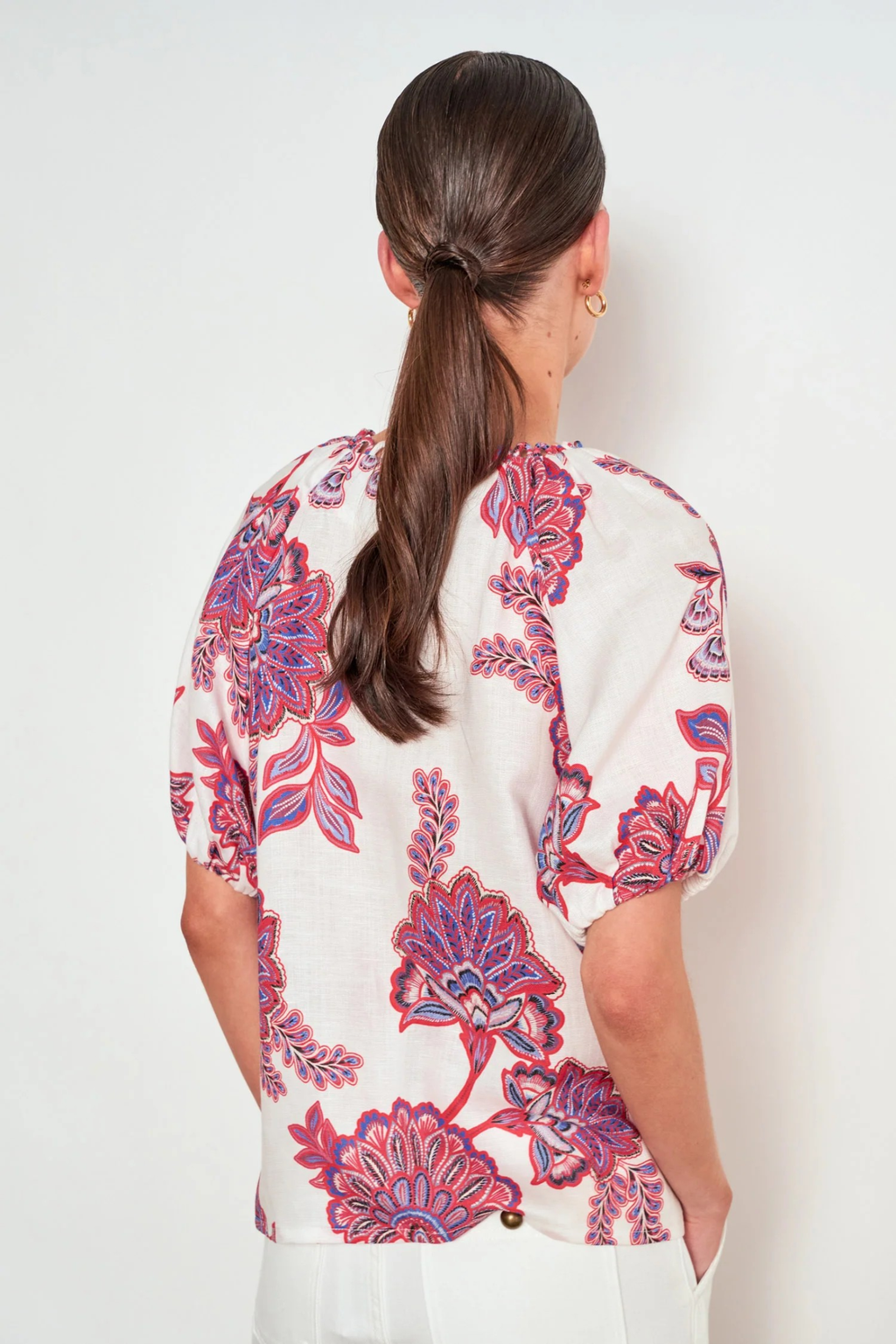 Zoe Kratzmann Perceive Top in Crimson K'gari