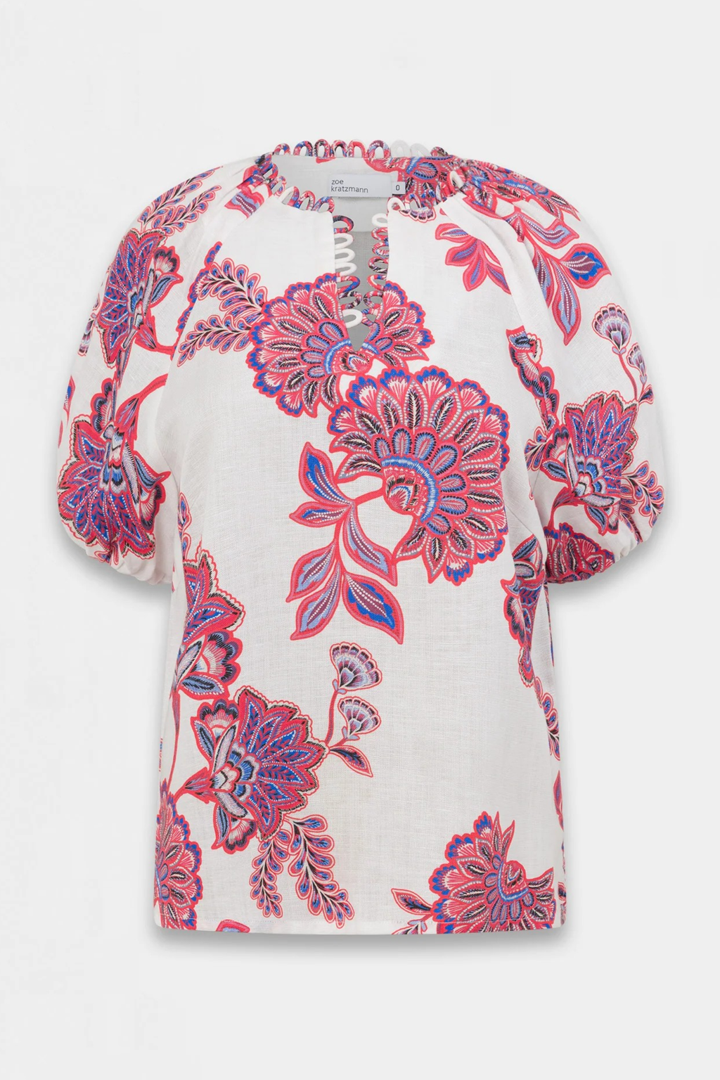Zoe Kratzmann Perceive Top in Crimson K'gari