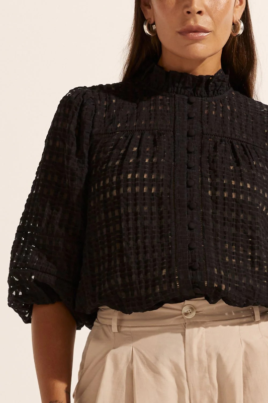 Zoe Kratzmann Wayfarer Top | Black Window