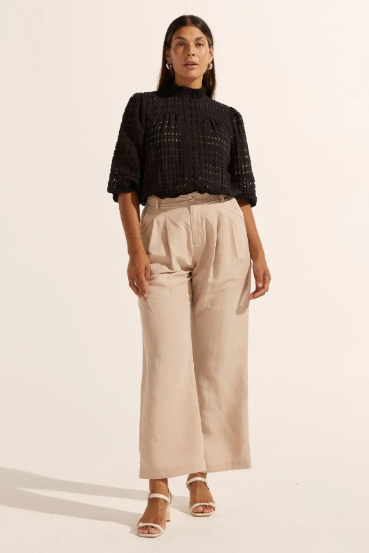 Zoe Kratzmann Wayfarer Top | Black Window