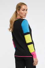 Load image into Gallery viewer, Zaket and Plover Cricket Jumper in Black
