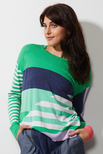 Load image into Gallery viewer, Zaket and Plover Diagonal Stripe Jumper | Frog
