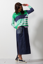 Load image into Gallery viewer, Zaket and Plover Diagonal Stripe Jumper | Frog
