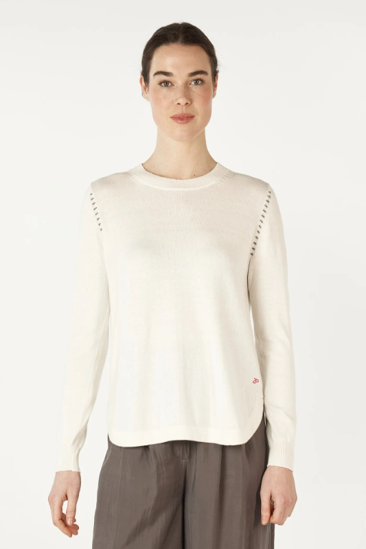 Zaket and Plover Essential Shirt Bottom | White