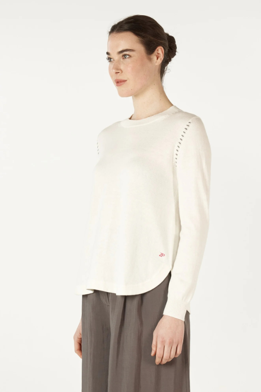 Zaket and Plover Essential Shirt Bottom | White