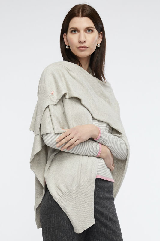 Zaket and Plover Essential Shrug in Marl